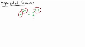 Exponential Equations - Example 1