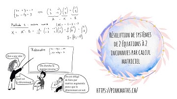 Résolution d’un système de deux équations à deux inconnues par calcul matriciel