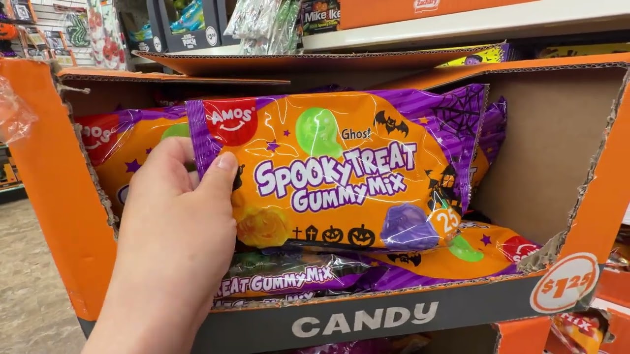 ASMR — прохождение Хэллоуинского прохода в Dollar Tree 🕷️