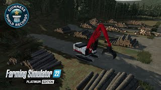 Most Logs Ever Loaded In One Session | Farming Simulator 22 | Joysticks Cam | FS22