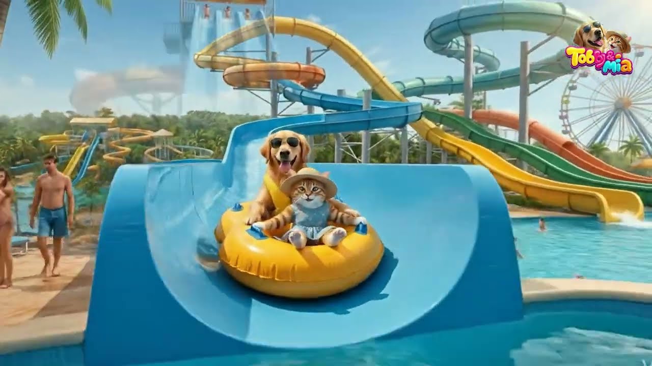 Toby & Mia save a little kitten in trouble!🐱🐶