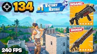 134 Elimination Solo "Ranked RELOAD” Gameplay Wins (Fortnite Chapter 7 High Ping)