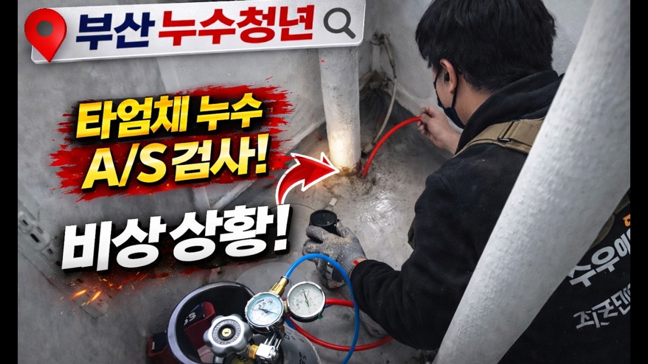 부산누수 8회. 타 업체 수리후 재누수 검사 왔습니다.