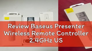 Review Baseus Presenter Wireless Remote Controller 2.4GHz USB&USB C Laser Pointer Presentation for M