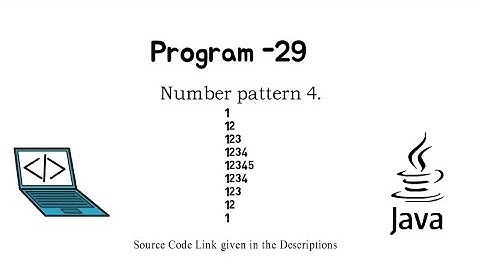 #29 || Program to Print Number pattern 4. || #JAVA || Java Programing Questions