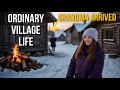 Daily Life in Siberia🇷🇺 The Roof of Our House is Broken, Grandma Came to Visit