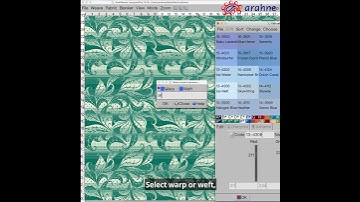 Make shades between yarn letters in ArahWeave CAD software for fabric design and weaving