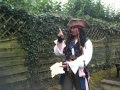 Captain Jack Sparrow leads the treasure hunt on Ethans Birthday.