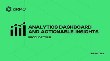 dRPC Product Tour (4): Analytics dashboard and actionable insights