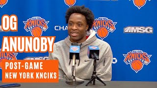 OG Anunoby First Post-Game Interview As A NEW YORK KNICK