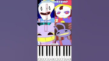 Best Slickback Meme! Digital Circus Animation (@SmartShiz) - Octave Piano Tutorial