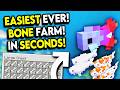 BEST NEW Bone Farm (Minecraft Bedrock +1.21) - EASY!
