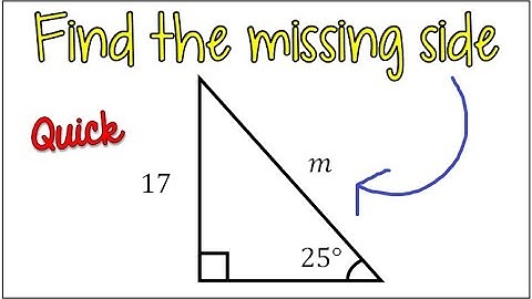 *QUICK* Find the SIDES of a right triangle using Sine, Cosine, & Tangent