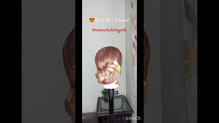 ? Easy Bun Hairstyle Tutorial ?easy bun hairstyle shortsvideo