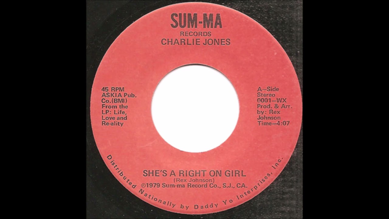 洋楽 Raw CHARLIE JONES SHE'S A RIGHT ON GIRL - YouTube