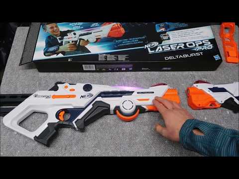 Nerf Laser Ops Deltaburst Review (deutsch) - YouTube