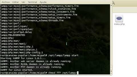 Como instalar Xampp en Linux Canaima sin morir en el intento