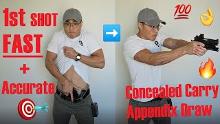 How To: GET YOUR FIRST SHOT FAST - NO BS Concealed Carry Appendix Draw Tutorial (AIWB)