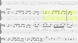 Hotter Than Hell by Kiss - Bass Guitar Play Along with TAB