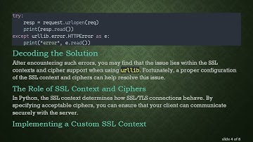 Understanding Why Your HTTPS Requests Only Work with urllib3 and requests Libraries