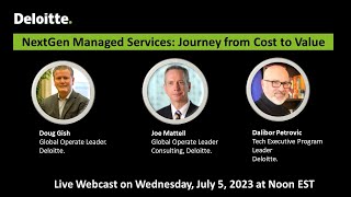 NextGen Managed Services from Cost to Value: HBR & Deloitte