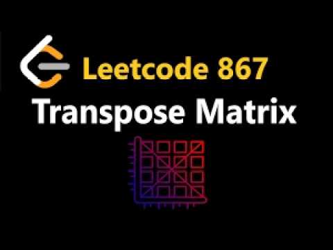 transpose matrix in java..