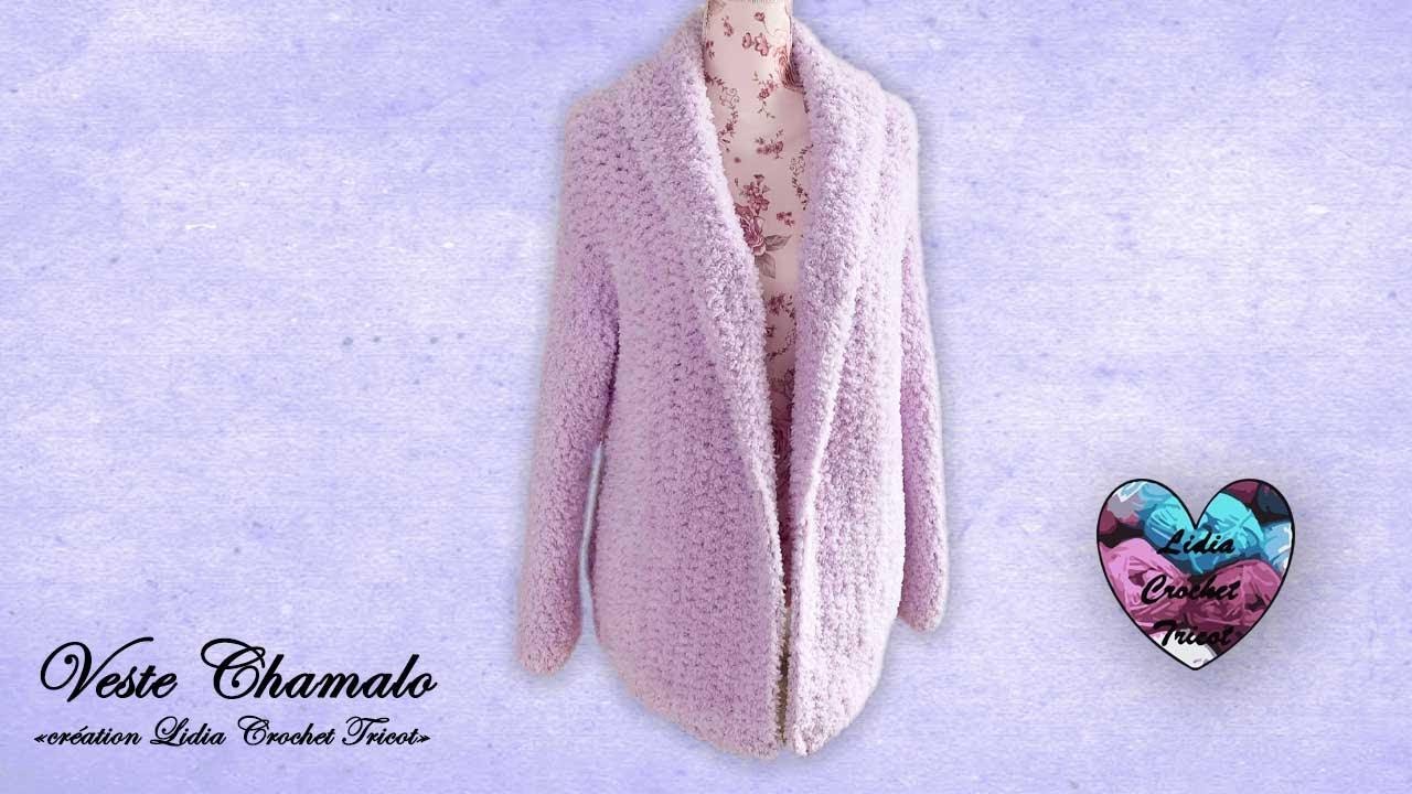 Gilet Chamalo Facile! Crochet Lidia Crochet Tricot - YouTube