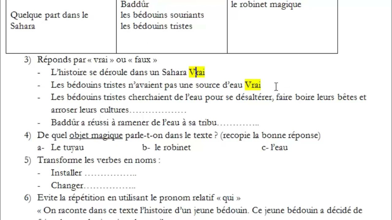 #2AM: devoir du troisième trimestre || فرض اللغة الفرنسية للفصل الثالث. الثانية متوسط