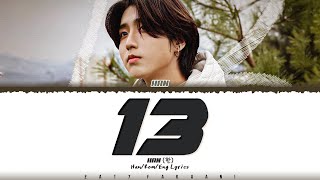 SKZ-RECORD HAN 한 - '13' English Versions Color Coded_Han_Rom_Eng