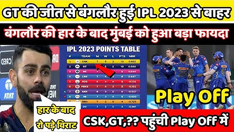 IPL 2023 Today points table|| GT vs RCB match highlights|| IPL 2023 points table|| #ipl2023
