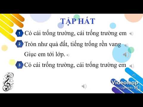 Âm nhạc - Hát: Cái trống trường em