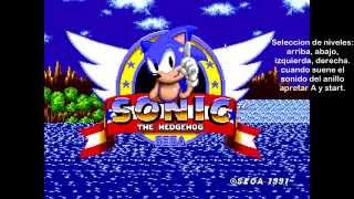 Trucos del Sonic The Hedgehog para Sega Genesis.