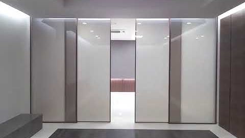 Smart door with innovative linear magnetic drive sliding door opener