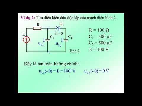 Video Xác định điều kiện đầu của bài toán mạch điện quá độ - youtube