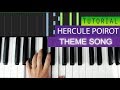 Hercule Poirot Theme Song - Piano Tutorial   MIDI Download