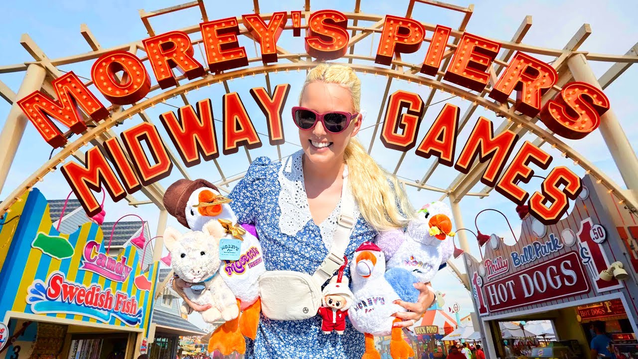 Seagull Carnival Game Wins at Morey's Piers! - YouTube