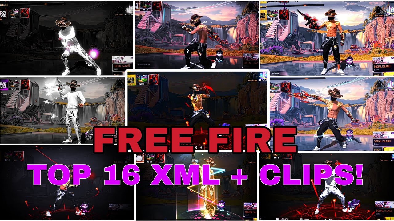 Free fire Top 16 Best Xml+ Clip Video😎😱 I Preset by AlightMotion | ROBIN KAGA💥💯
