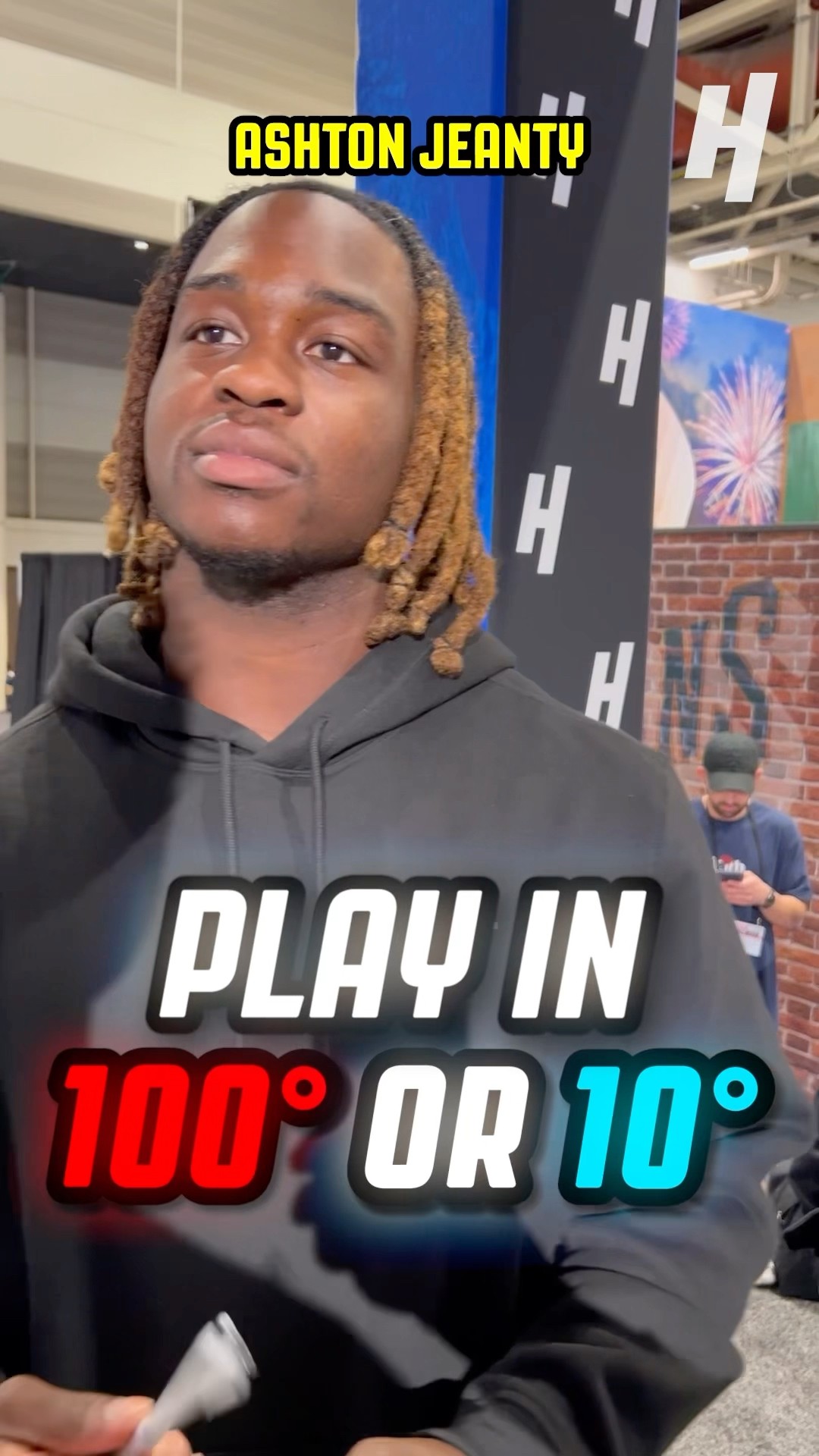Would you rather play in 100 or 10 degrees? ??