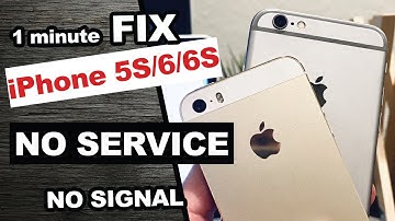 How to fix No Service on iphone 5 SE 6 7 8 X 11 in 1 minute