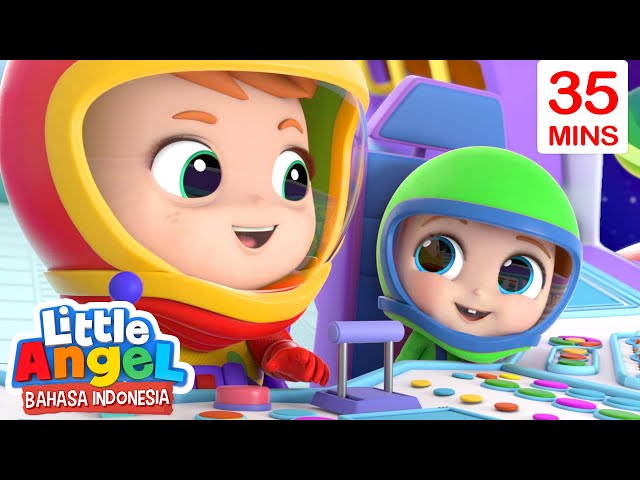 Pasukan Astronot Kecil Keluar Angkasa!🚀Kartun Anak | Little Angel Bahasa Indonesia class=