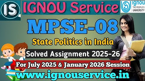 IGNOU MPSE-8 Solved Assignment English Medium 2025-26 For July 2025 and January 2026 Session
