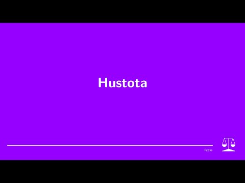 Video: Co je hustota pro žáky základních škol?