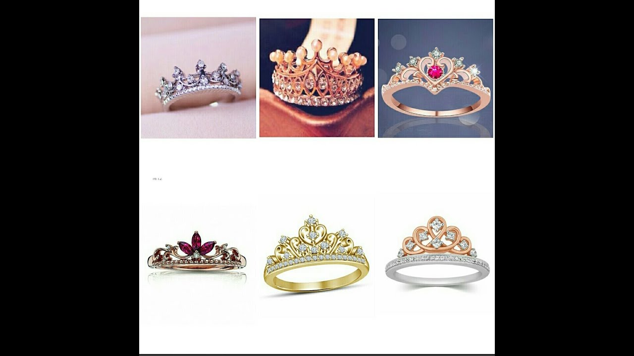 Jewelgenics Luxury Crystal Crown Inspired Silver Plated Stunning Princess  Ring Set for Women and Girls : Amazon.in: Fashion