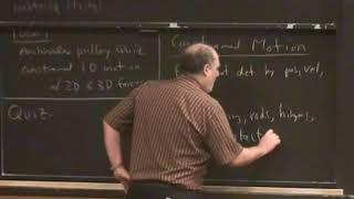 Constrained 1D motion with 2D and 3D forces, pulleys,Cornell TAM 2030, Dynamics Lec 13