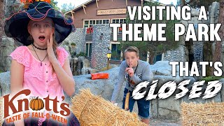 we went to a closed theme park