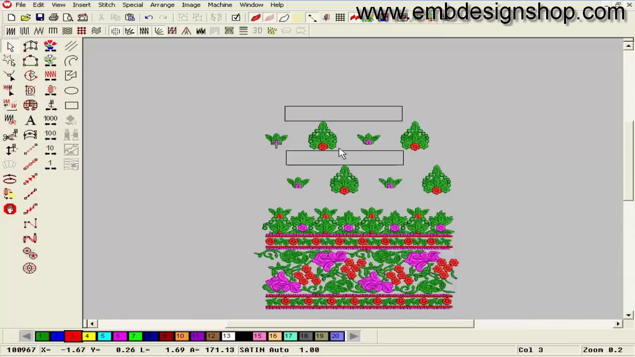 How to Make Wilcom Design || Computer Embroidery Design Tutorel ...