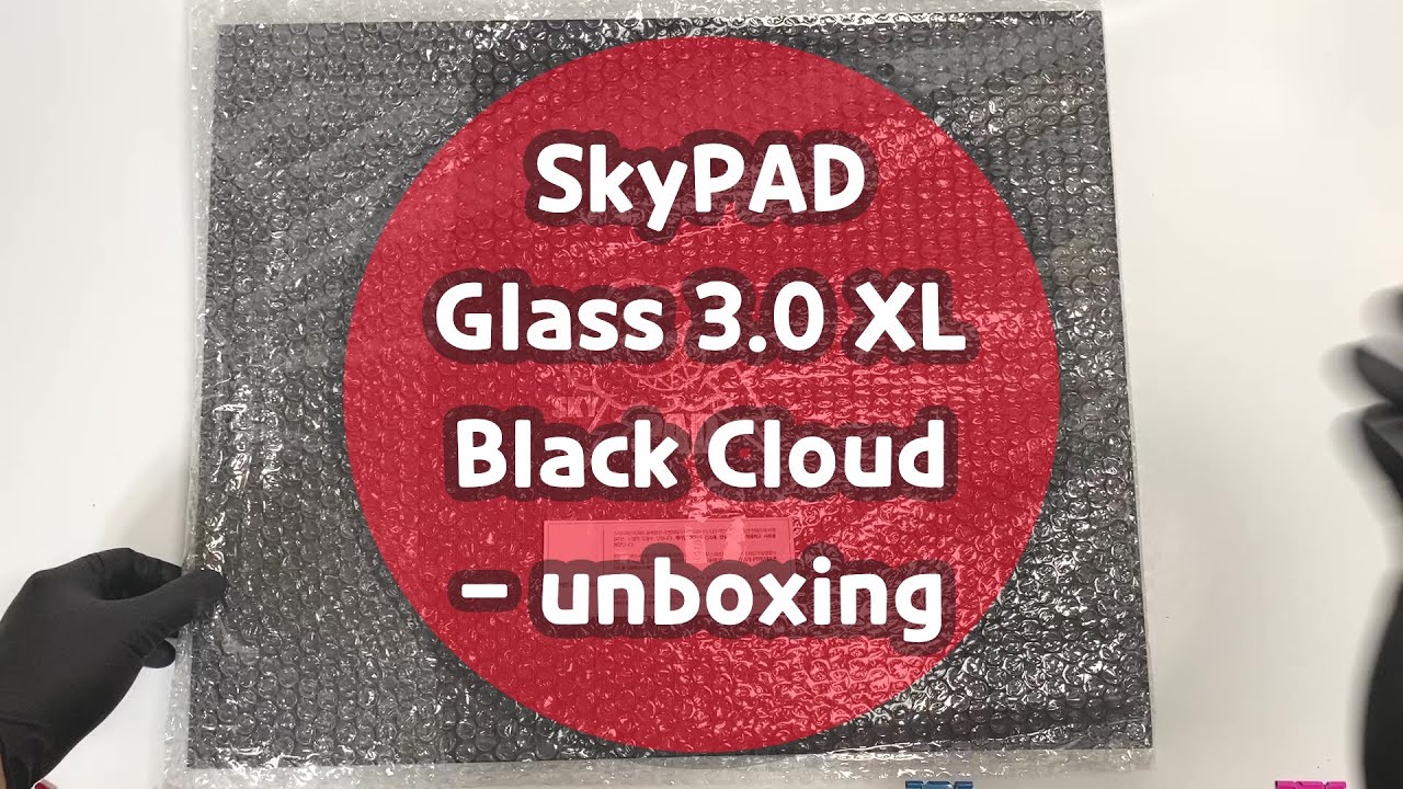 SkyPAD Glass 3.0 XL Black Cloud - unboxing