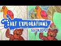 Kids Art Lesson Cinco de Mayo - Frida Kahlo Video 🙉🦜️🇲🇽 Lesson 16 Spring Semester