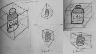 1 OBJETO x 4 PERSPECTIVAS | Cavaleira, Isométrica, 1 e 2 Pontos de Fuga - Eofor Dev