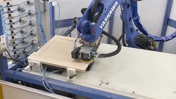 Cosmo sanding WOOD DOORS.  Can’t beat robot sanders